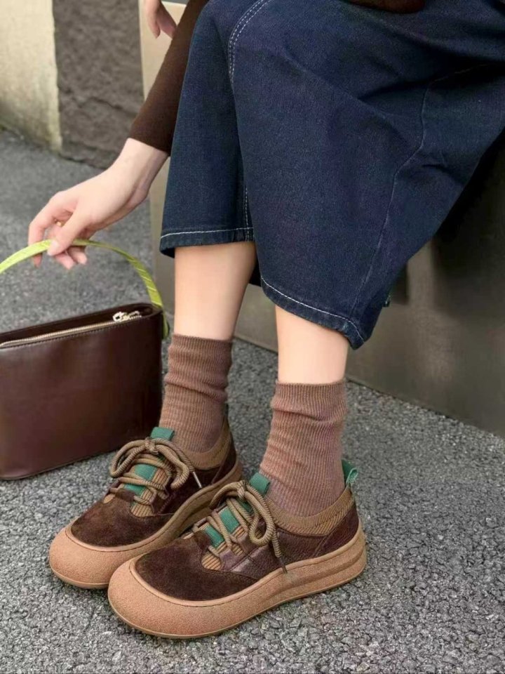 Vade - Korean Women Fashion - #momslook - Cute Round Sneakers - 10