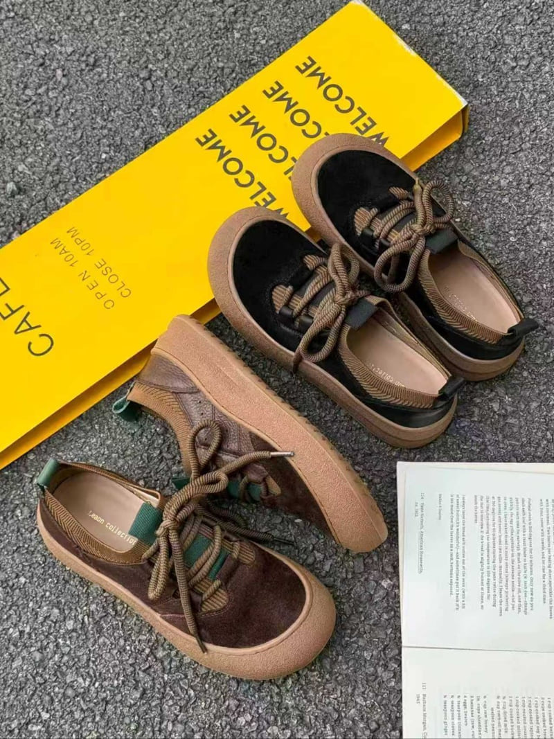 Vade - Korean Women Fashion - #momslook - Cute Round Sneakers - 12
