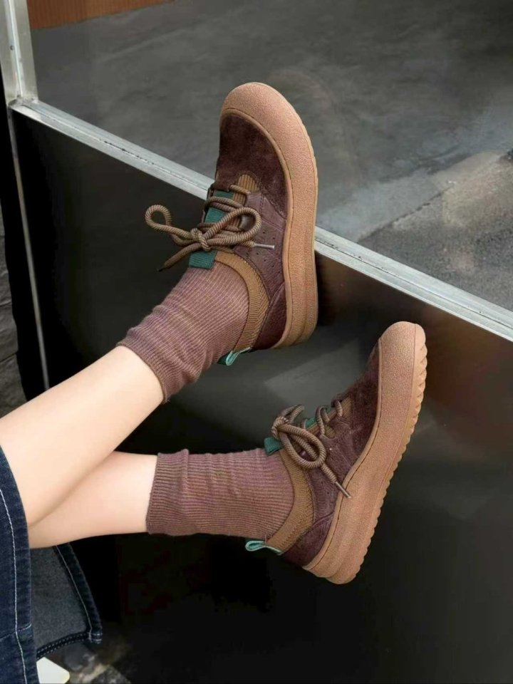 Vade - Korean Women Fashion - #momslook - Cute Round Sneakers - 6