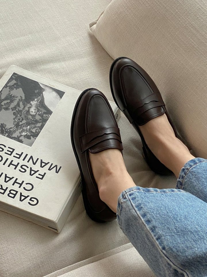 Vade - Korean Women Fashion - #womensfashion - Basic Penny Loafers - 4