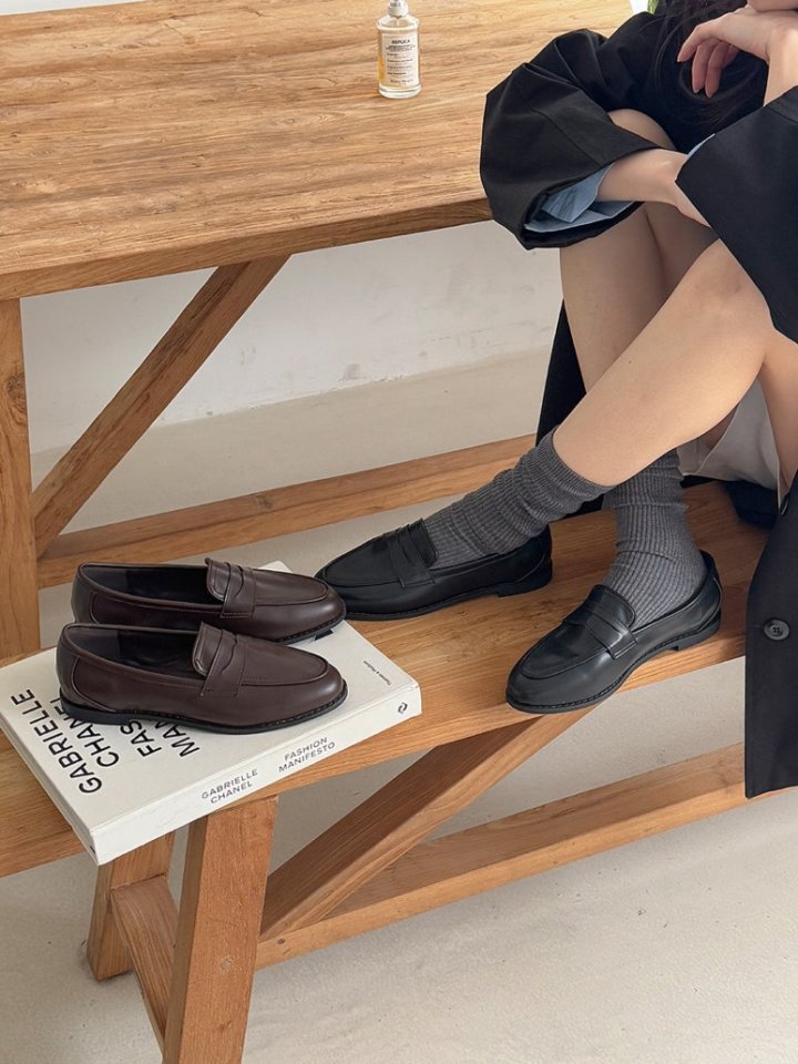 Vade - Korean Women Fashion - #momslook - Basic Penny Loafers - 8