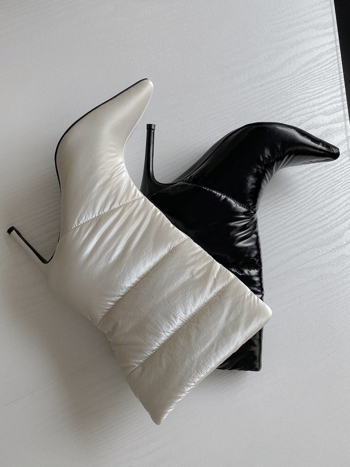 Vade - Korean Women Fashion - #pursuepretty - Stiletto Half Mid Boots - 9