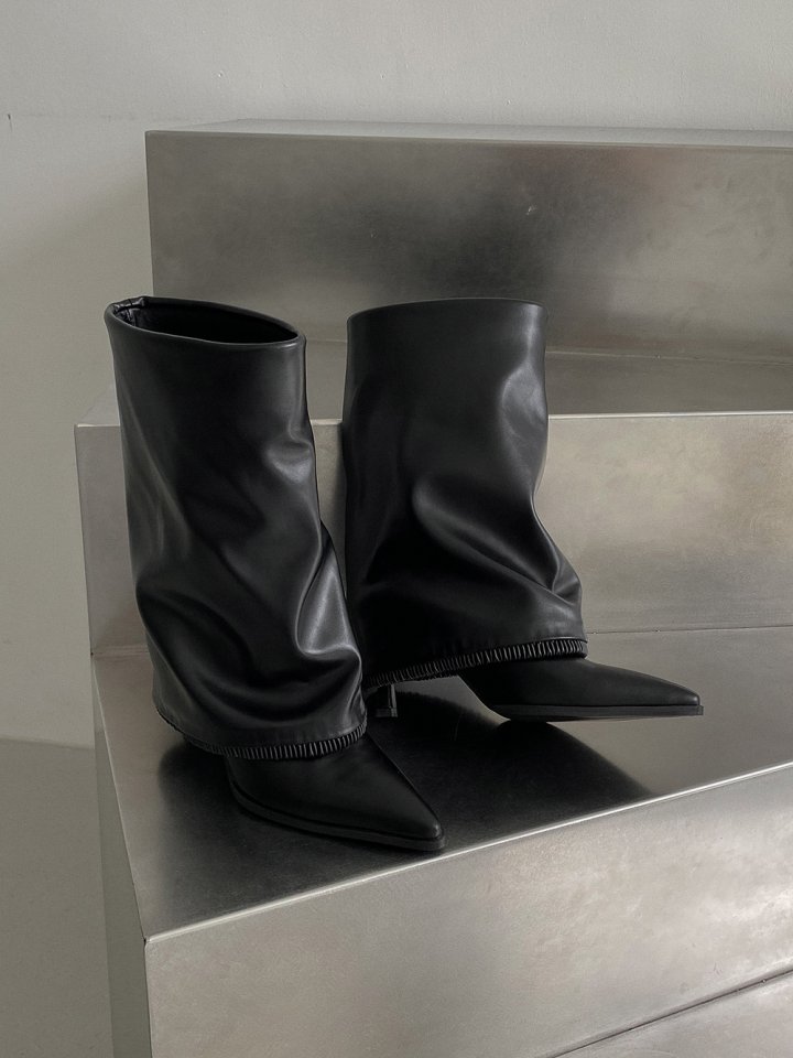 Vade - Korean Women Fashion - #pursuepretty - Stiletto Mid Trendy Boots - 7