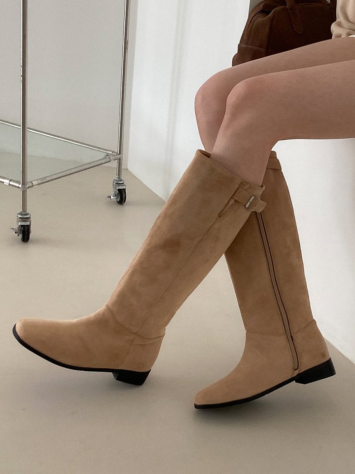 Vade - Korean Women Fashion - #pursuepretty - Mid Half Zipper Boots - 11