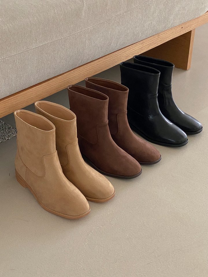 Vade - Korean Women Fashion - #pursuepretty - Low Heel Best Mid Half Boots