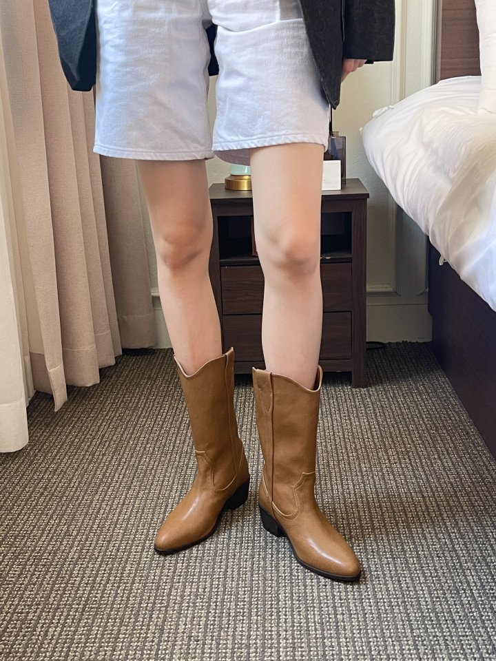 Vade - Korean Women Fashion - #pursuepretty - Stiletto Western Boots - 5