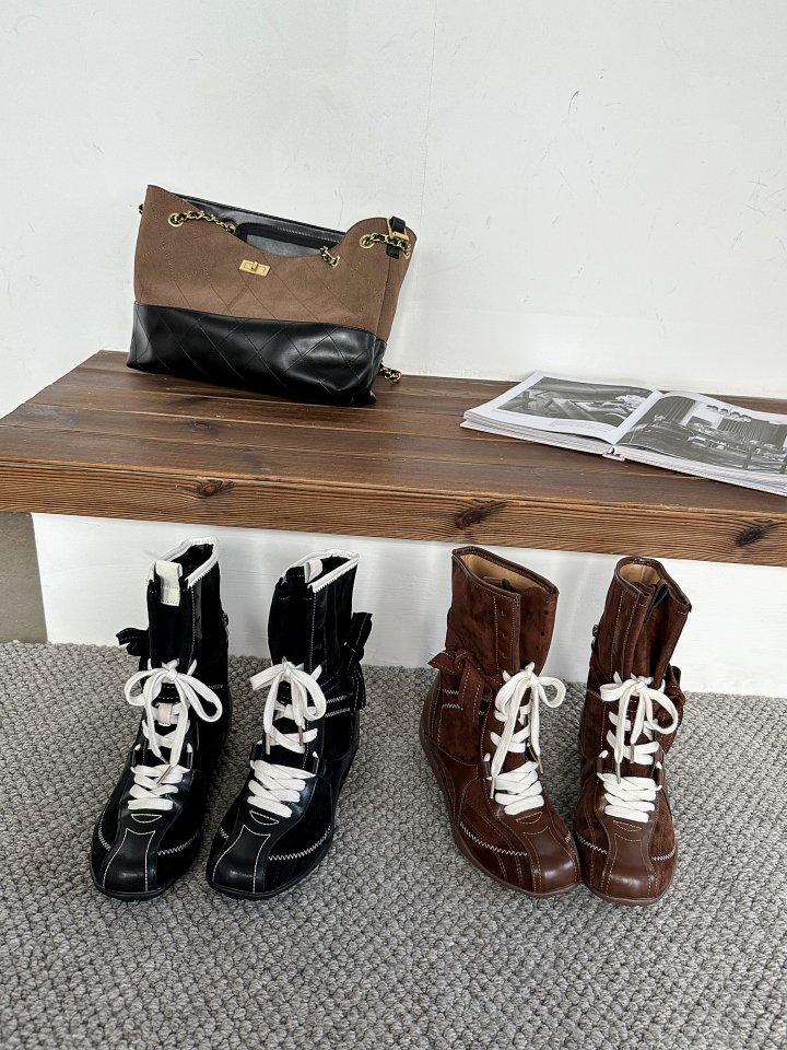 Vade - Korean Women Fashion - #pursuepretty - High Sneaker Boots - 2