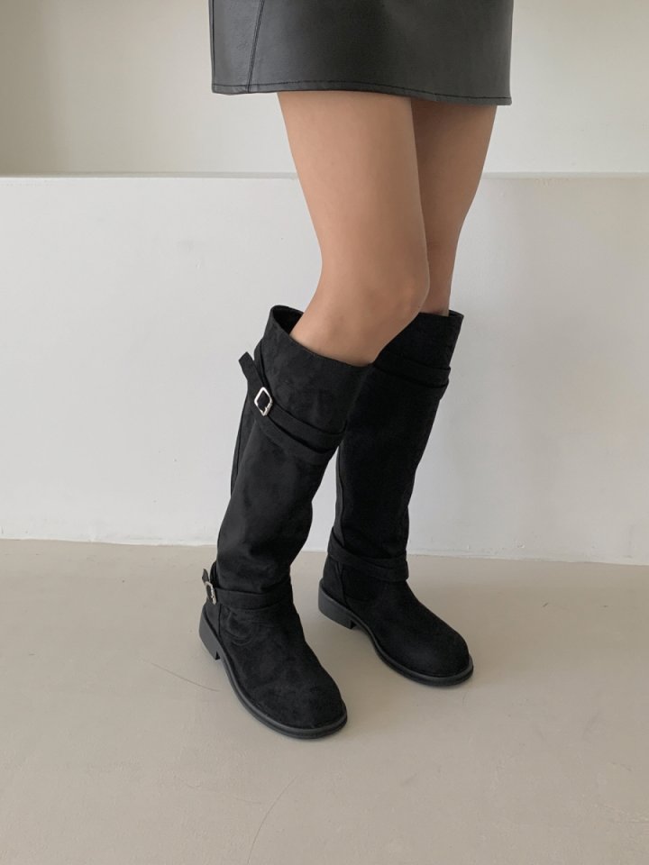 Vade - Korean Women Fashion - #pursuepretty - Strap Middle Half Boots - 11