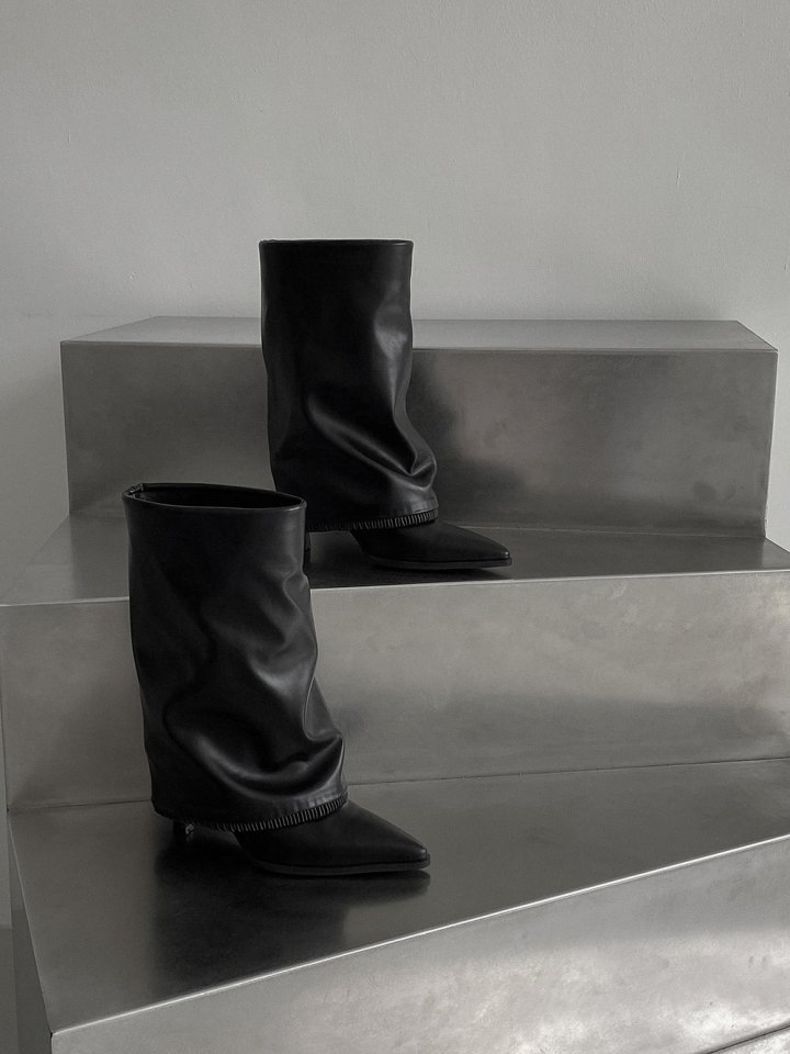 Vade - Korean Women Fashion - #restrostyle - Stiletto Mid Trendy Boots - 8