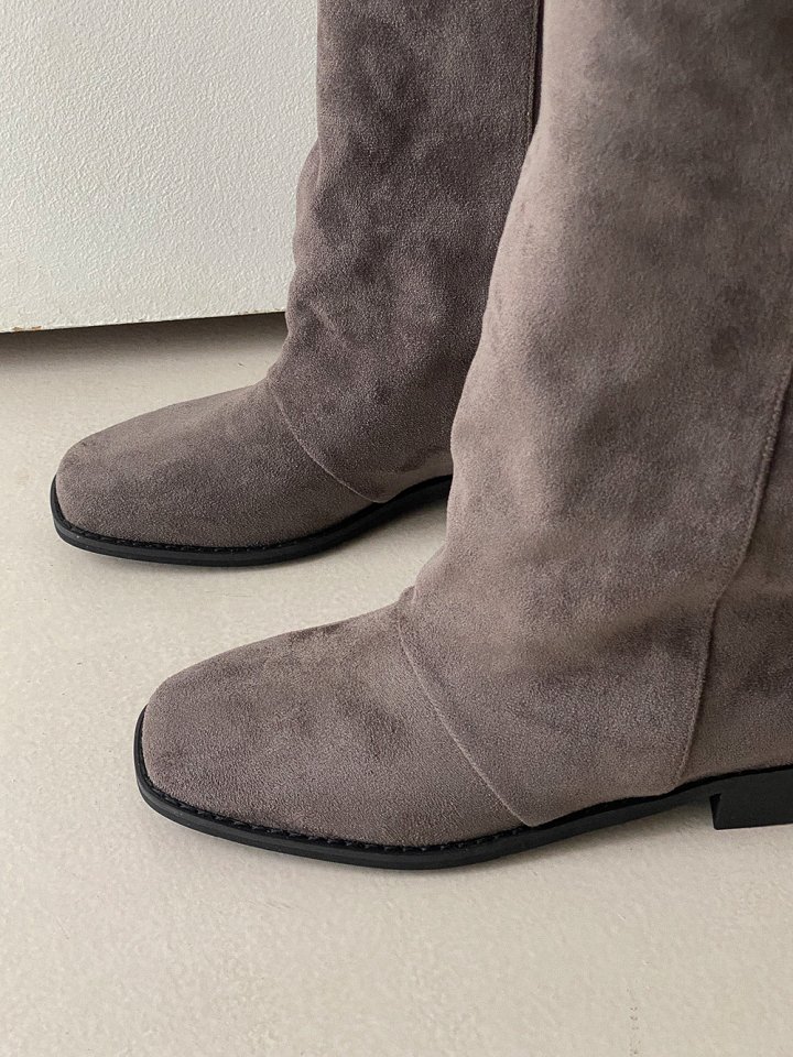 Vade - Korean Women Fashion - #restrostyle - Basic Round Mid Half Boots - 6