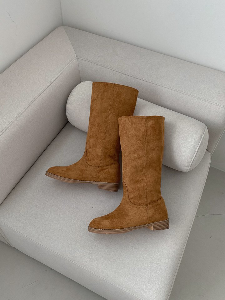 Vade - Korean Women Fashion - #restrostyle - Low Heel Basic Half Mid Boots - 3