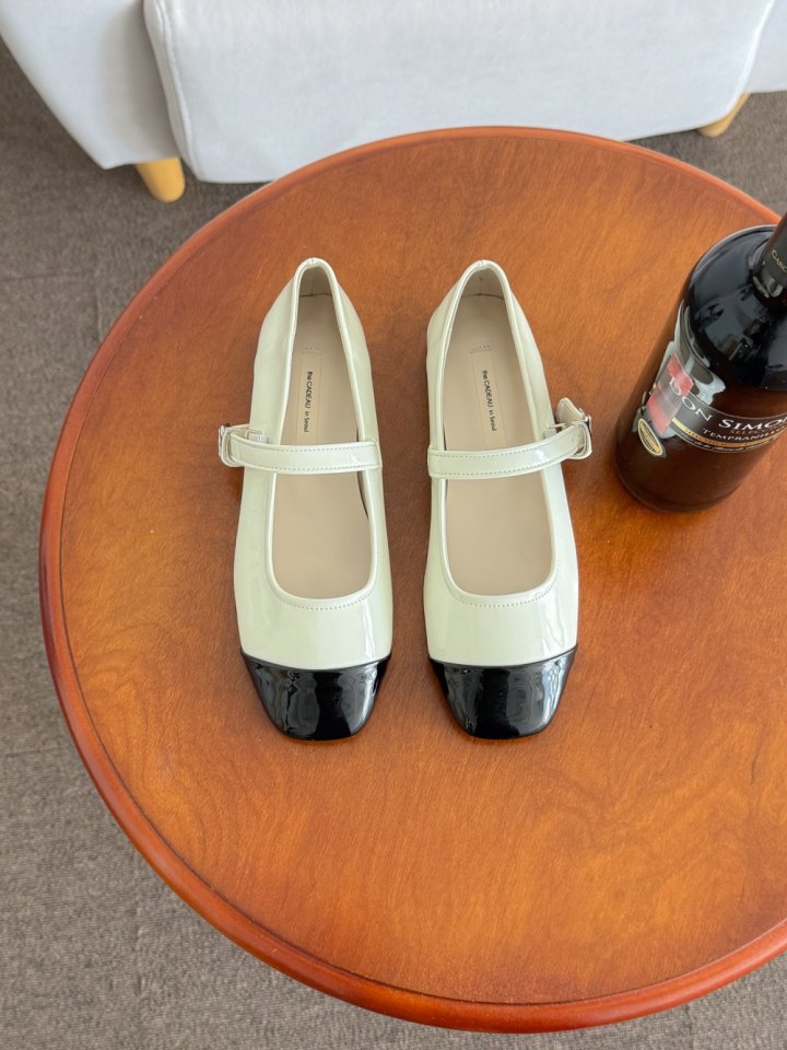 Vade - Korean Women Fashion - #restrostyle - Color Block Mary Jane Flats - 9