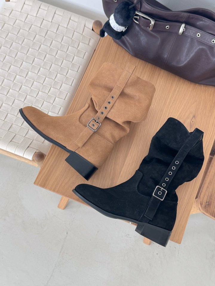 Vade - Korean Women Fashion - #pursuepretty - Real Half Mid Boots - 4