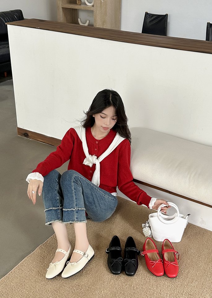 Vade - Korean Women Fashion - #restrostyle - Mary Jane Basic Flats - 5