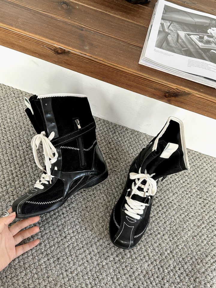 Vade - Korean Women Fashion - #restrostyle - High Sneaker Boots - 3