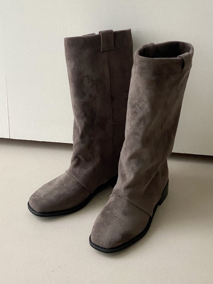 Vade - Korean Women Fashion - #romanticstyle - Basic Round Mid Half Boots - 7
