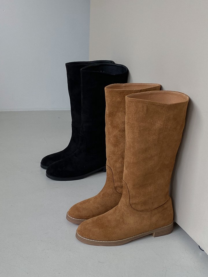 Vade - Korean Women Fashion - #restrostyle - Low Heel Basic Half Mid Boots - 4