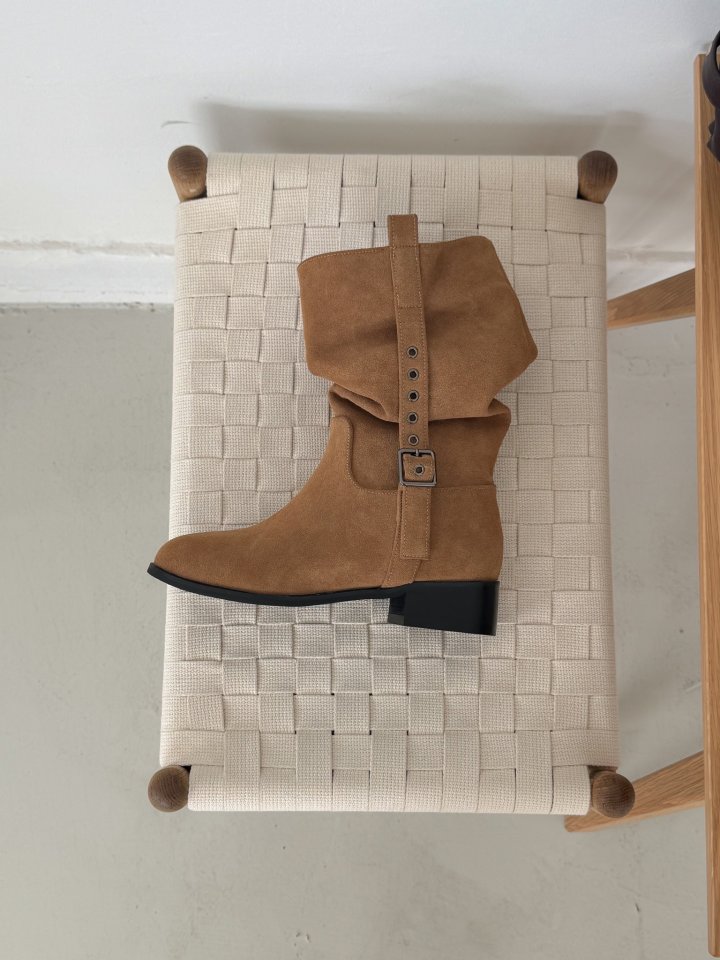Vade - Korean Women Fashion - #romanticstyle - Real Half Mid Boots - 5