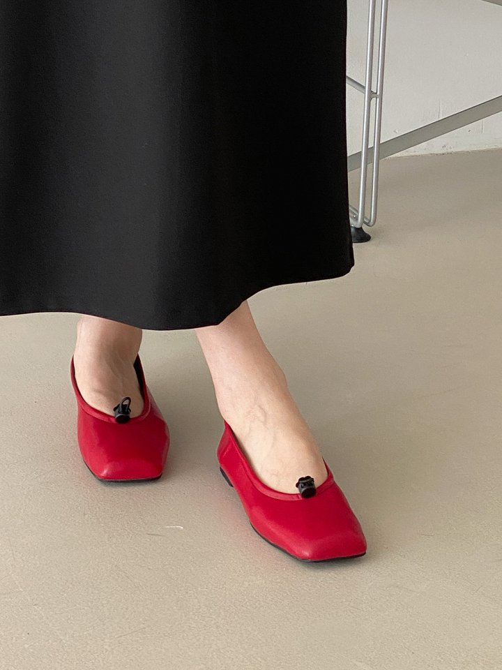 Vade - Korean Women Fashion - #romanticstyle - String Square Flats - 10