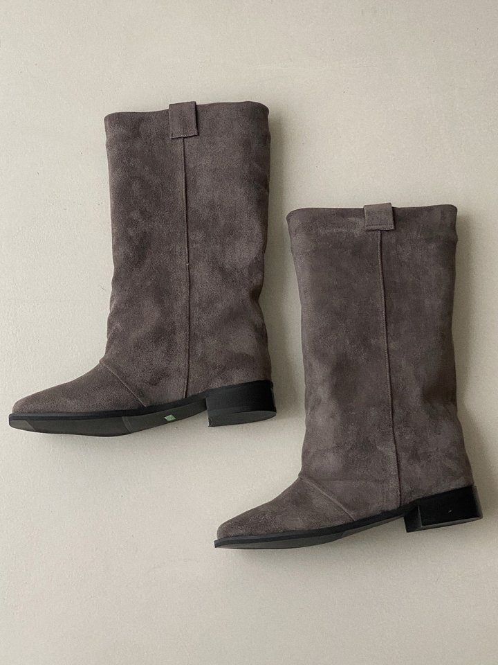 Vade - Korean Women Fashion - #shopsmall - Basic Round Mid Half Boots - 8