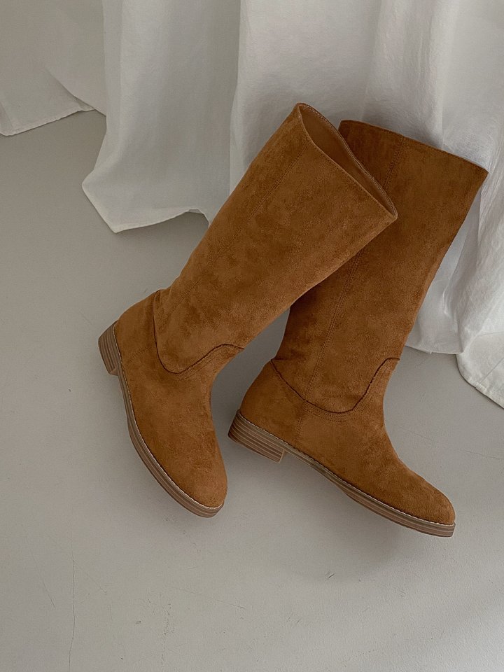 Vade - Korean Women Fashion - #shopsmall - Low Heel Basic Half Mid Boots - 5