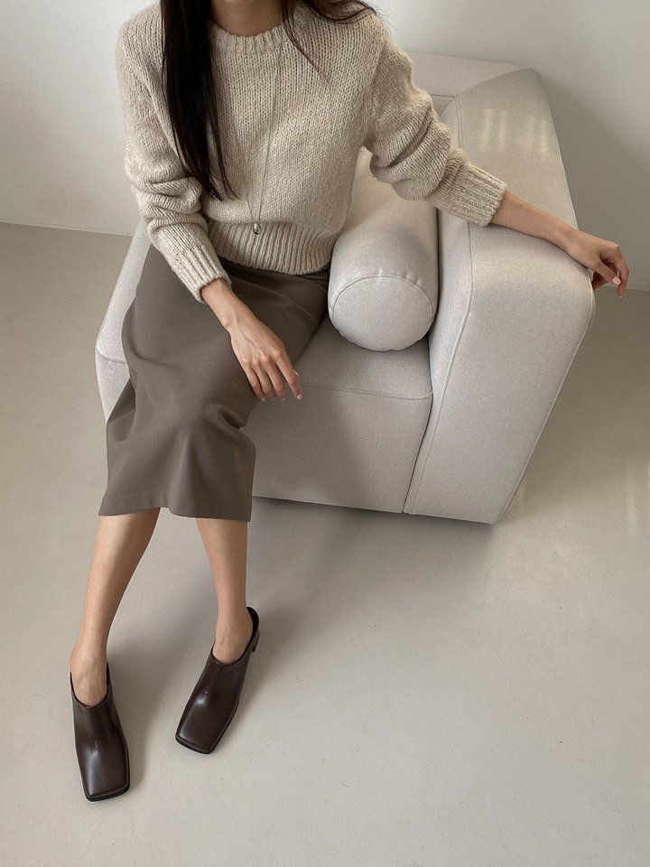 Vade - Korean Women Fashion - #shopsmall - Square Mid Loafers - 3