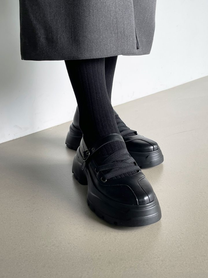 Vade - Korean Women Fashion - #shopsmall - Height Boost Buckle Loafers - 9