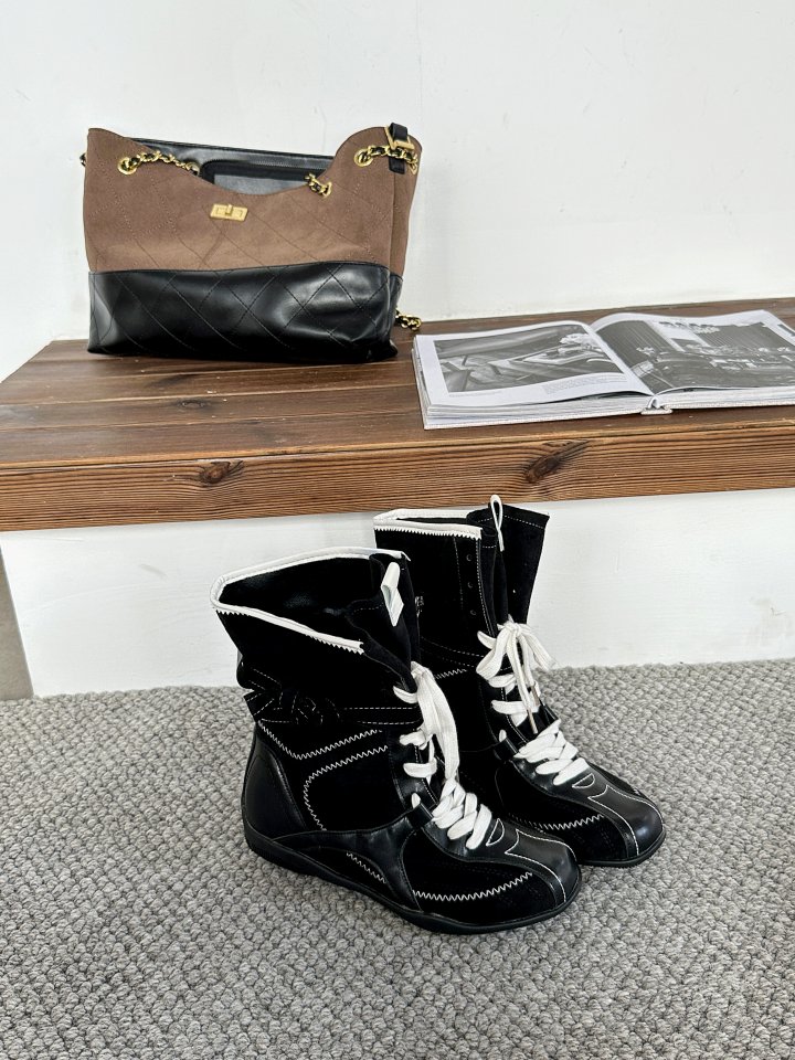 Vade - Korean Women Fashion - #shopsmall - High Sneaker Boots - 5