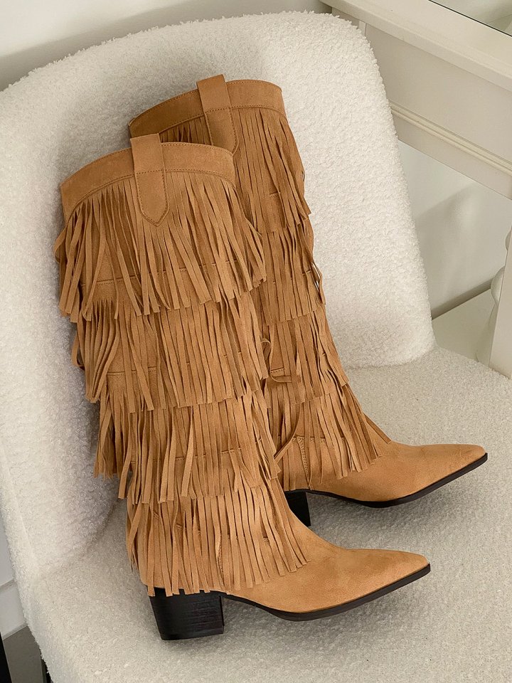 Vade - Korean Women Fashion - #shopsmall - Mid Half Decorated Boots - 8