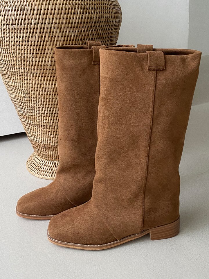 Vade - Korean Women Fashion - #thatsdarling - Basic Round Mid Half Boots - 9
