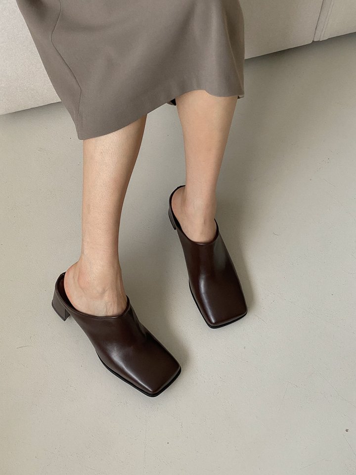 Vade - Korean Women Fashion - #shopsmall - Square Mid Loafers - 4