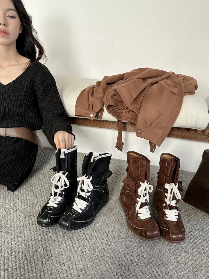 Vade - Korean Women Fashion - #thatsdarling - High Sneaker Boots - 6