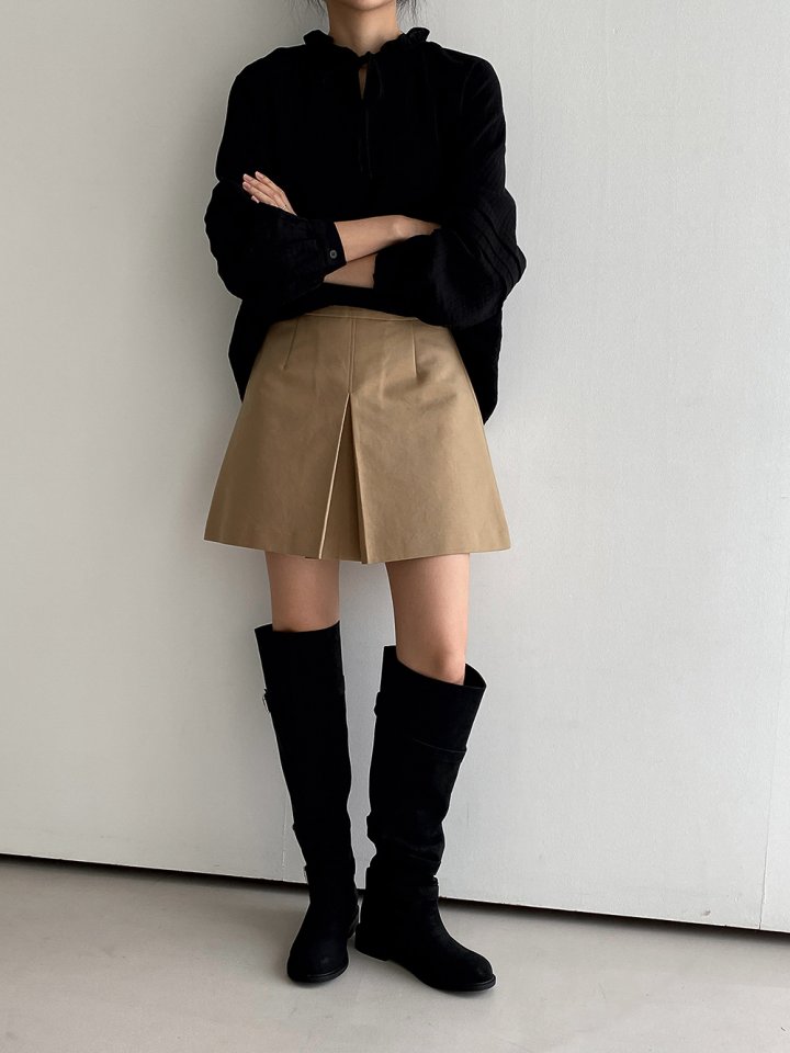 Vade - Korean Women Fashion - #thatsdarling - Suede Buckle Long Boots - 3