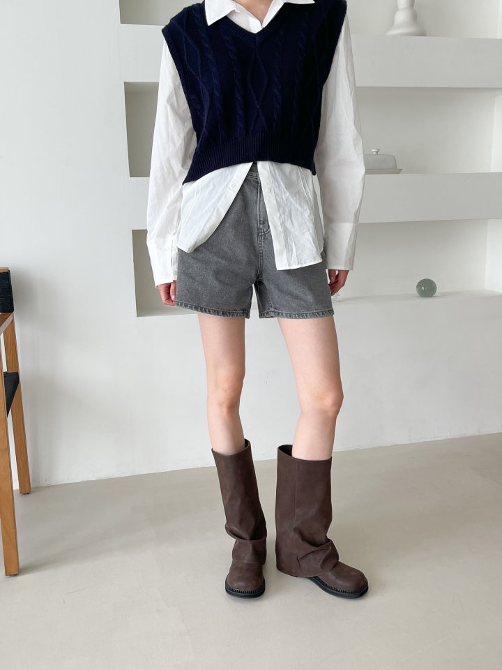 Vade - Korean Women Fashion - #thatsdarling - Middle Half Boots - 6