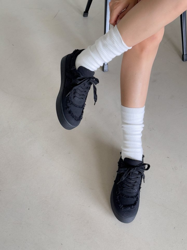 Vade - Korean Women Fashion - #thatsdarling - Denim Point Unique Sneakers - 4