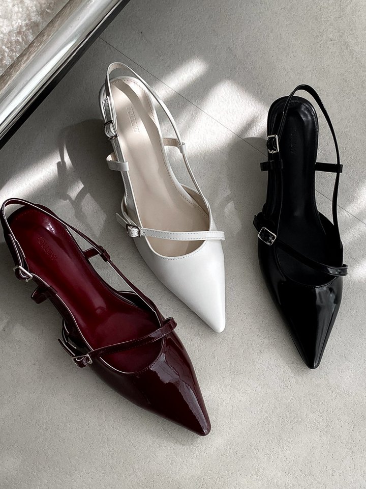 Vade - Korean Women Fashion - #thelittlethings - Stiletto Buckle Pumps Heels - 3