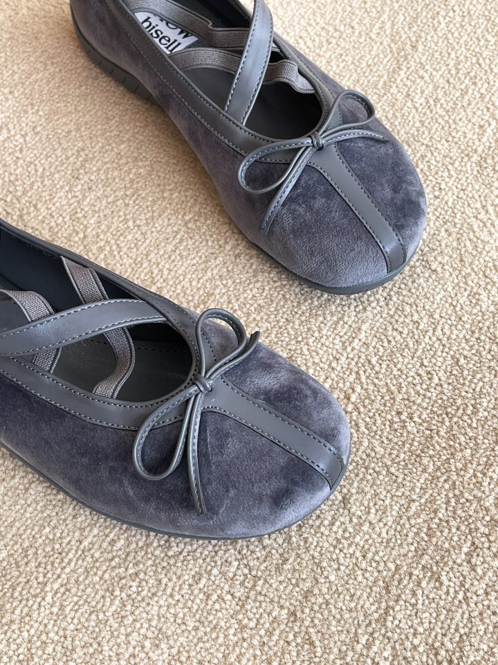 Vade - Korean Women Fashion - #vintageinspired - Round Strap Banding Unique Flats - 3