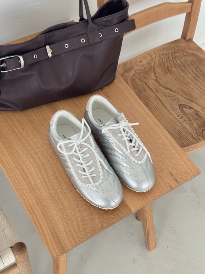 Vade - Korean Women Fashion - #vintageinspired - Strap Slim Sneakers - 9