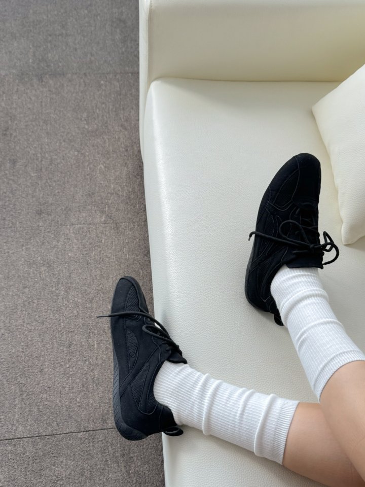Vade - Korean Women Fashion - #vintageinspired - Slim Combo Sneakers - 8