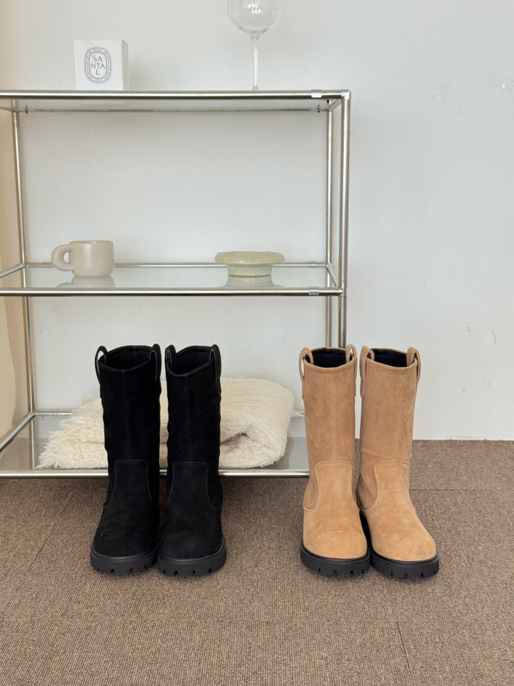 Vade - Korean Women Fashion - #vintageinspired - Mid Half Boots - 2