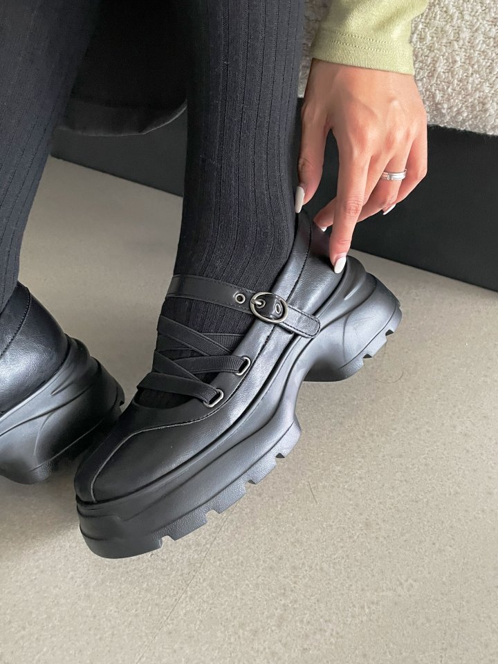 Vade - Korean Women Fashion - #womensfashion - Height Boost Buckle Loafers - 4