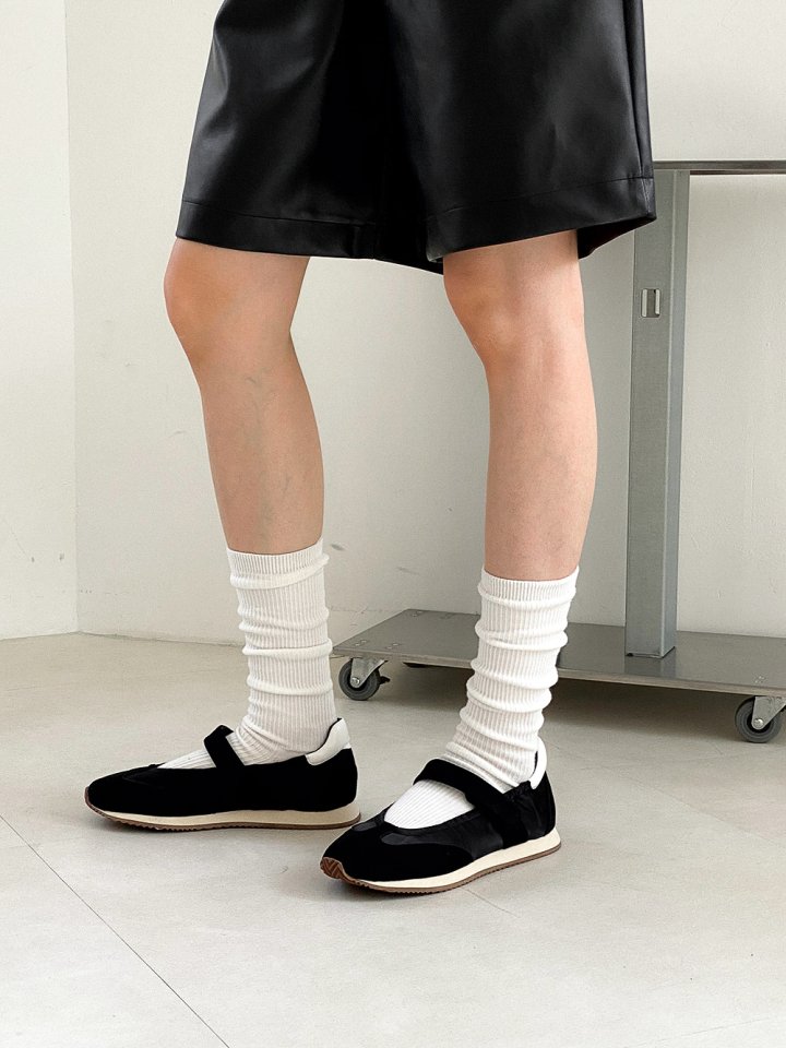Vade - Korean Women Fashion - #vintageinspired - Mary Jane Flat Sneakers - 8