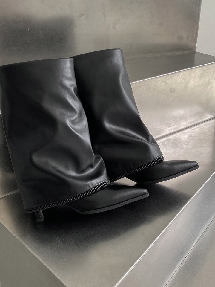 Vade - Korean Women Fashion - #vintagekidsstyle - Stiletto Mid Trendy Boots - 6
