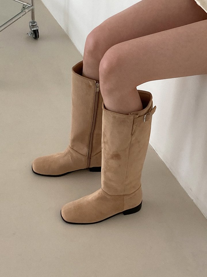 Vade - Korean Women Fashion - #vintagekidsstyle - Mid Half Zipper Boots - 10