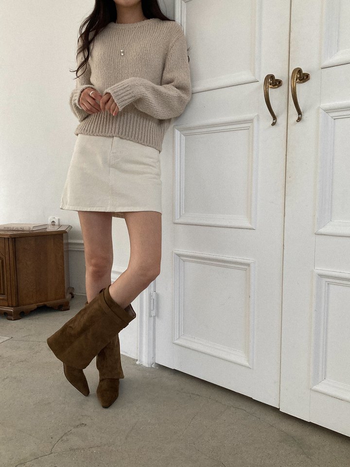 Vade - Korean Women Fashion - #vintagekidsstyle - Mid Half Boots - 6