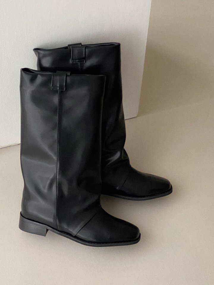 Vade - Korean Women Fashion - #vintageinspired - Basic Round Mid Half Boots - 4