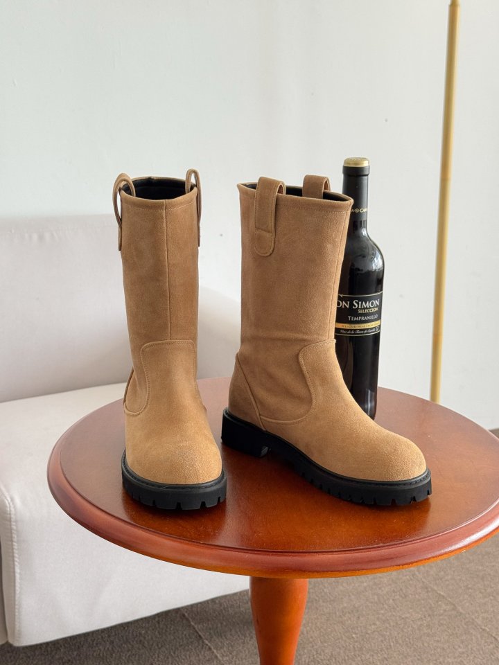 Vade - Korean Women Fashion - #vintagekidsstyle - Mid Half Boots - 3
