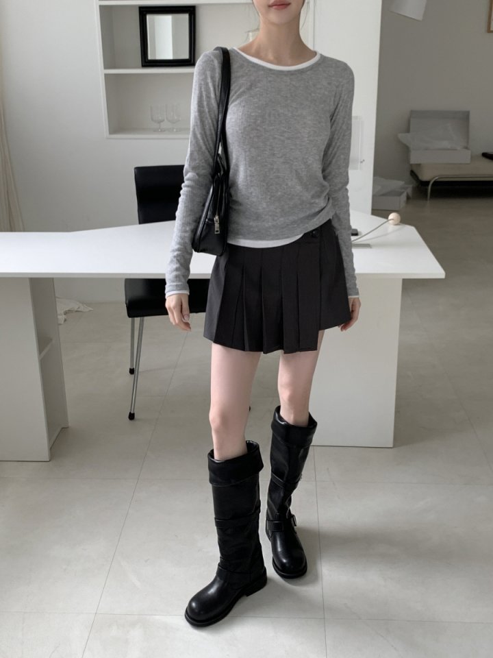 Vade - Korean Women Fashion - #vintagekidsstyle - Biker Half Mid Boots - 12