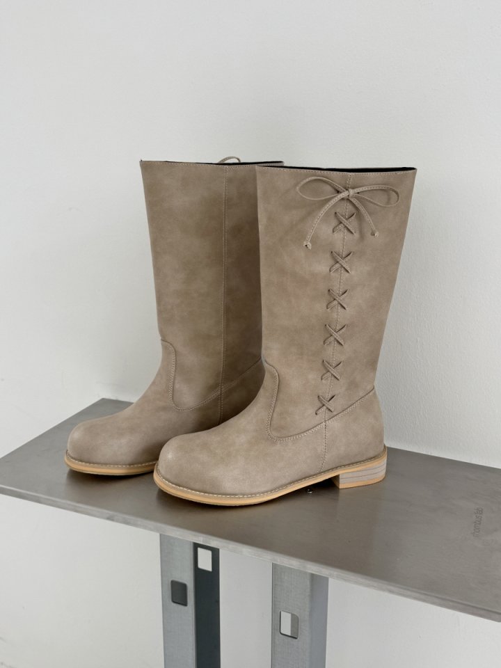 Vade - Korean Women Fashion - #vintagekidsstyle - Knot Point Mid Half Boots - 11