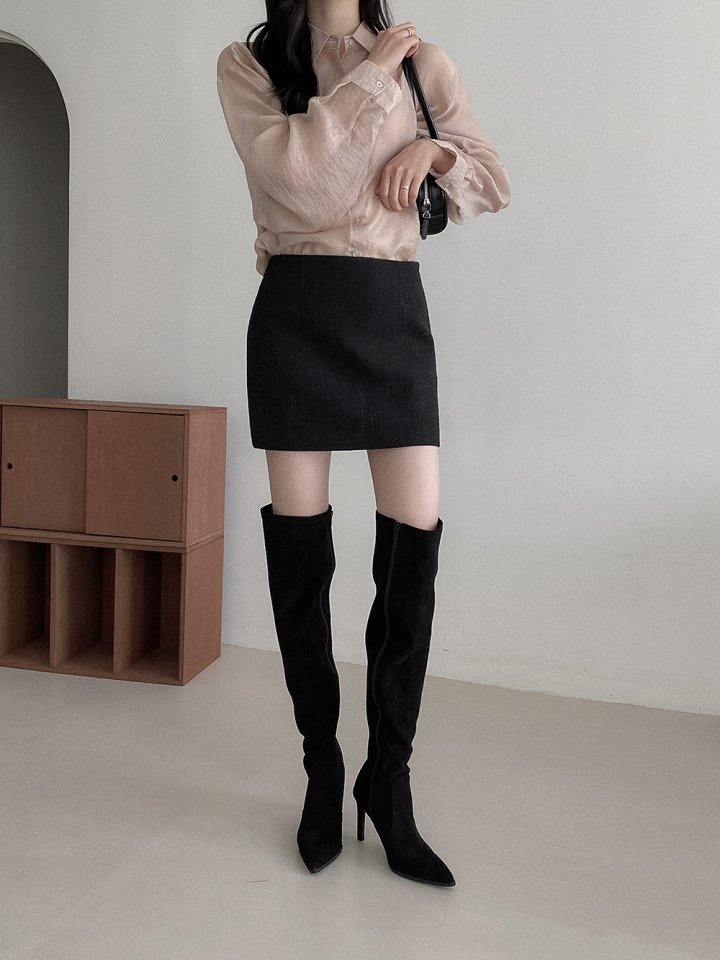 Vade - Korean Women Fashion - #womensfashion - Knee High Long Span Boots - 11